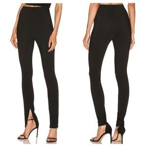 $395 SPRWMN High Rise Slim Fit Zip Ankle Leggings sz M Black